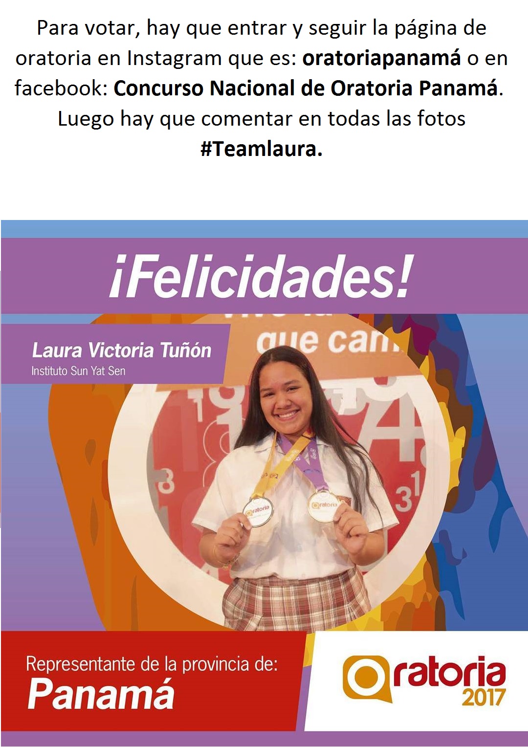 Laura Victoria Tuñón Oratoria