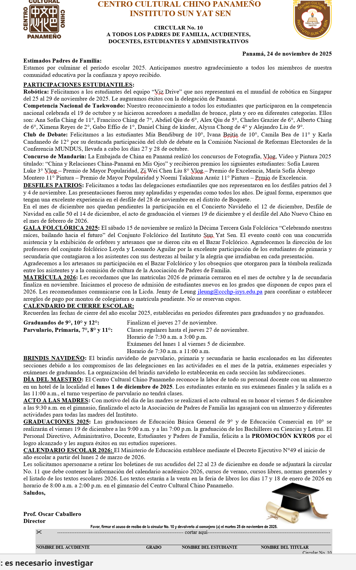 circular 10 español