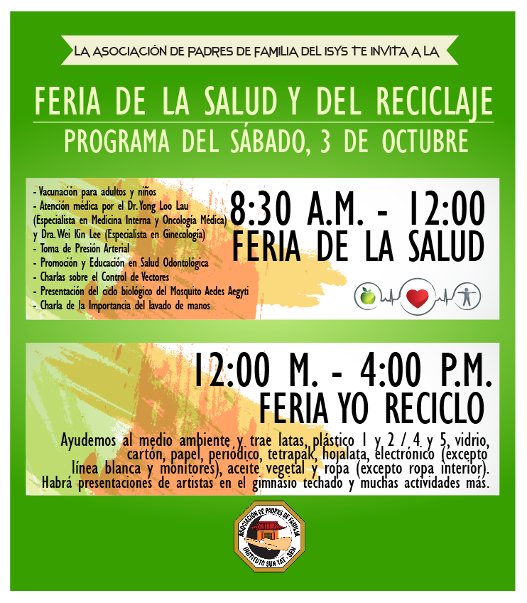 feria de la salud y del reciclaje